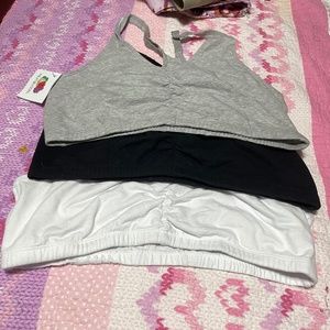 3 sports bras by Fruit of the Loom size 42